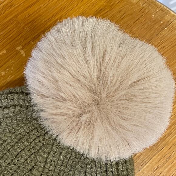 Steve Madden Olive Green and Tan Scarf Hat Glove Set - Picture 8 of 11